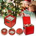 CFS Christmas Storage Box With Zipper Closure 64 Compartments Christmas