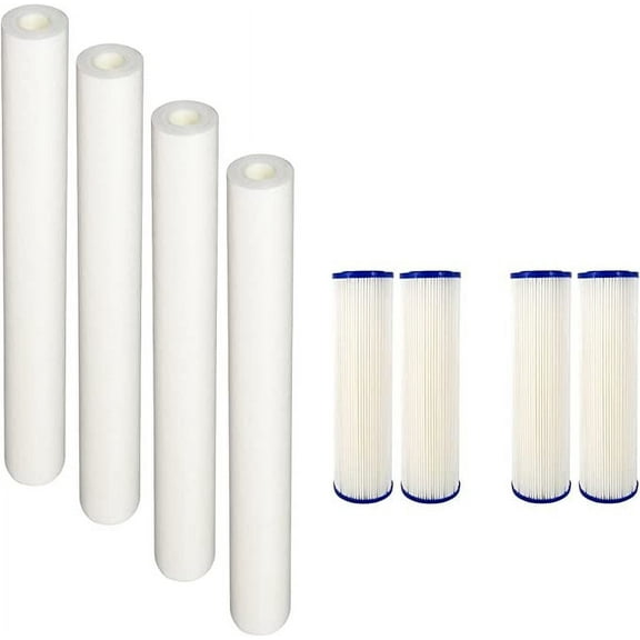 CFS Compatible with EQ-304-20 and EQ-PFC.35 Whole House Water Filters Pre Filters and Sub Micron Post Filters (8)