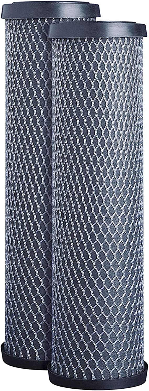CFS Activated Carbon 5-Micron 2-Stage Whole House Water Filters Cartridge Filtration System-2 Pack