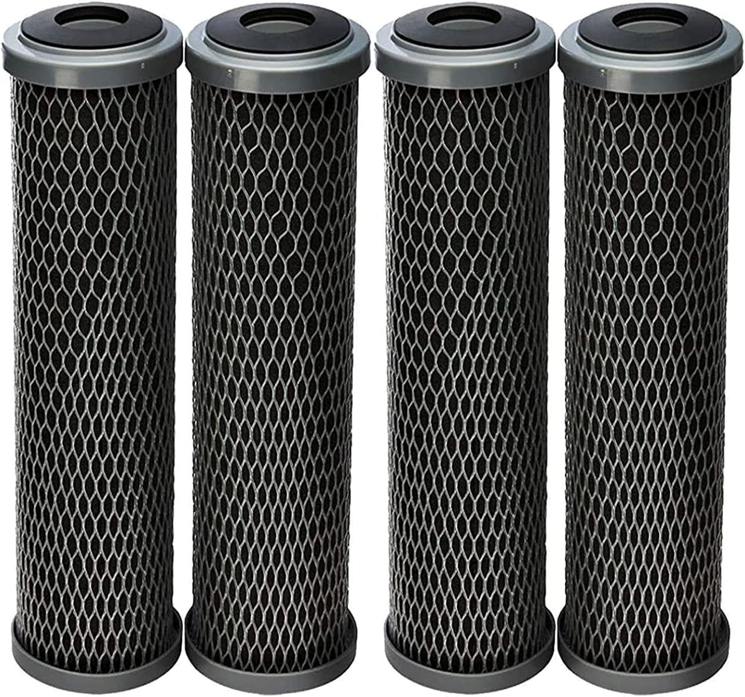 10" Black Carbon Sediment Water Filter Cartridge 4-Pack