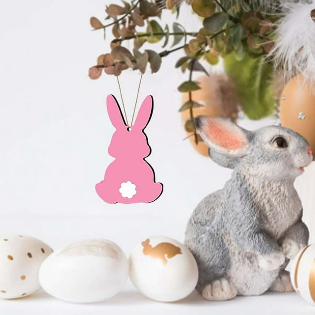 CFS Easter Wooden Pendant Charming Easter Decoration To Spread Joy D