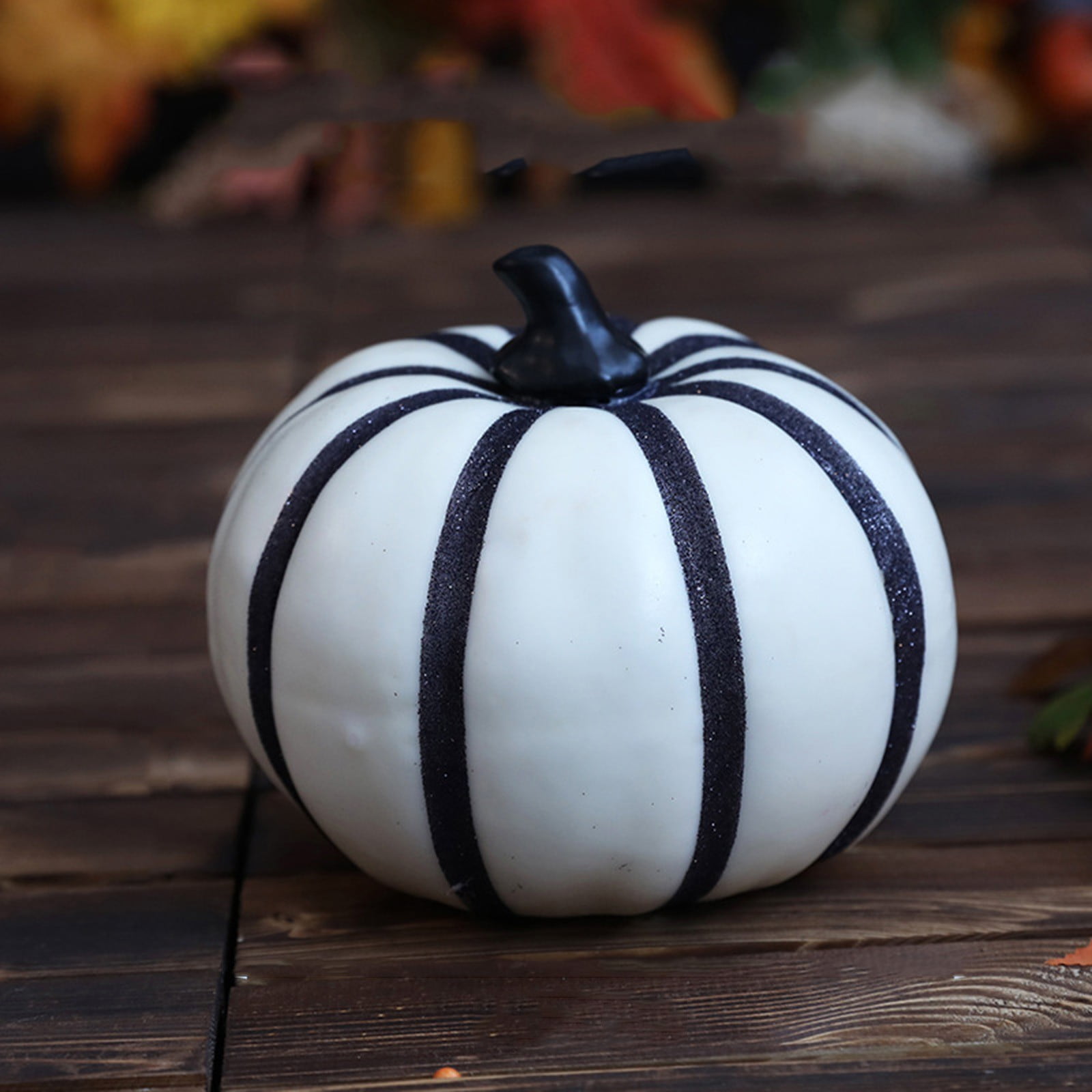 CFS Decorations Foam Classical Black White Pumpkins Pumpkins Orange