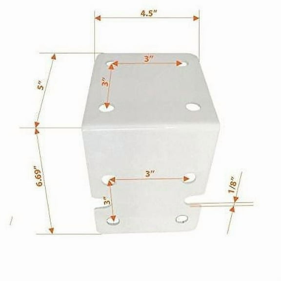 CFS 1 Pack Mounting Bracket For Big blue 10" and 20" Filter Housings, White