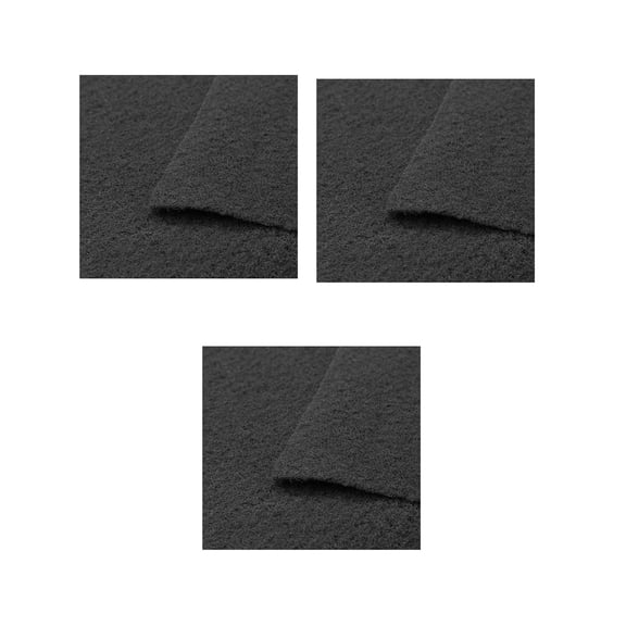 CFS Pack of 2,  18" x 10" Premium Activated Carbon Infused Filter Pad, Cut to Fit for Aquariums and Pond, Fresh and Filtered Air for Indoor, Home Filtration, Charcoal Air Filter Sheet – Black