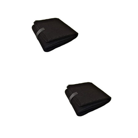 CFS Pack of 2, Premium Cut-to-Fit Universal Activated Carbon Pad for Air Filter C HEPA Clean, HRF-C1 - Charcoal Air Filter Sheet Black
