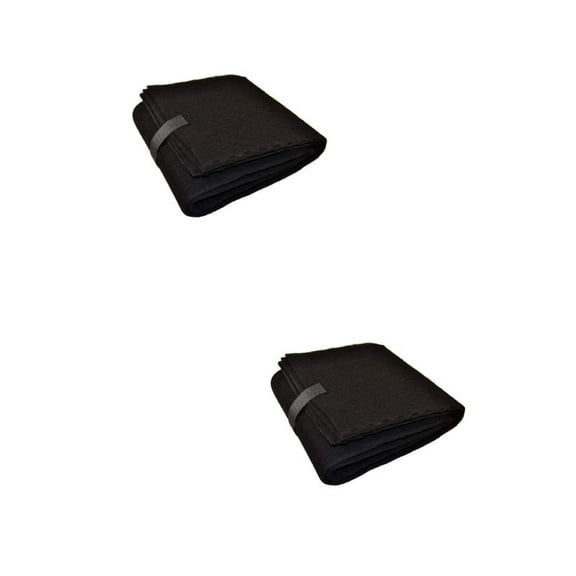 CFS  Pack of 2, Premium Cut-to-Fit Universal Activated Carbon Pad for Air Filter C HEPA Clean, HRF-C1 - Charcoal Air Filter Sheet  Black