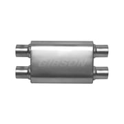 Gibson Exhaust 55105S GIB55105S CFT SUPERFLOW DUAL/DUAL OVAL MUFFLER, STAINLESS
