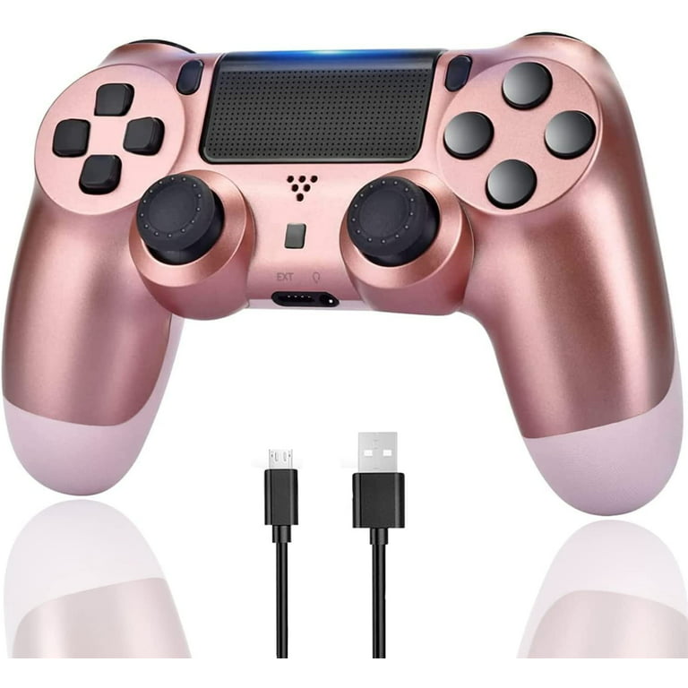 CFWQH Wireless Controller Compatible with Slim/Pro/PC, Rose Gold New Remote to Control PS4, Great Gamepad Gift for Kids/Man/Girls/Women - Walmart.com