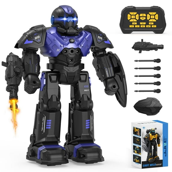 CFWS Robot Toys for Kids, Remote Control Robot with Talking, Singing, Dancing, Interactive Touch Sensor, Age 3-9 Smart Toy, Purple