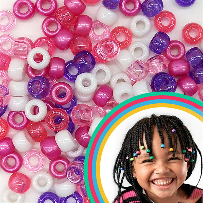 Cfxnmzgr Bracelets for Women Beads Glitter Beads Hair Beads Craft Beads Children's Multicolor Beads DIY Beads Bracelet Beads Craft Beads, Girl's, Size