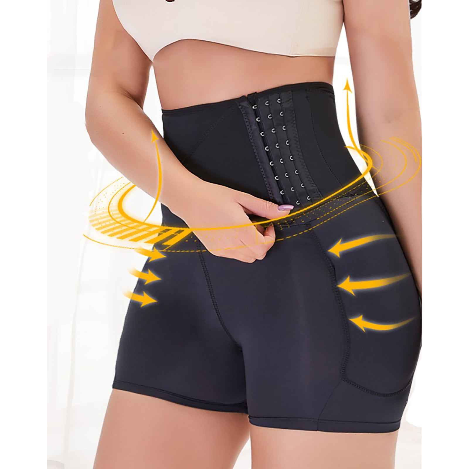 CFXNMZGR Intimates For Women Tummy Control Back Body Shaper Big Pad  Seamless High Waist Control Brief Shapers Panties Underwear Shapewear 