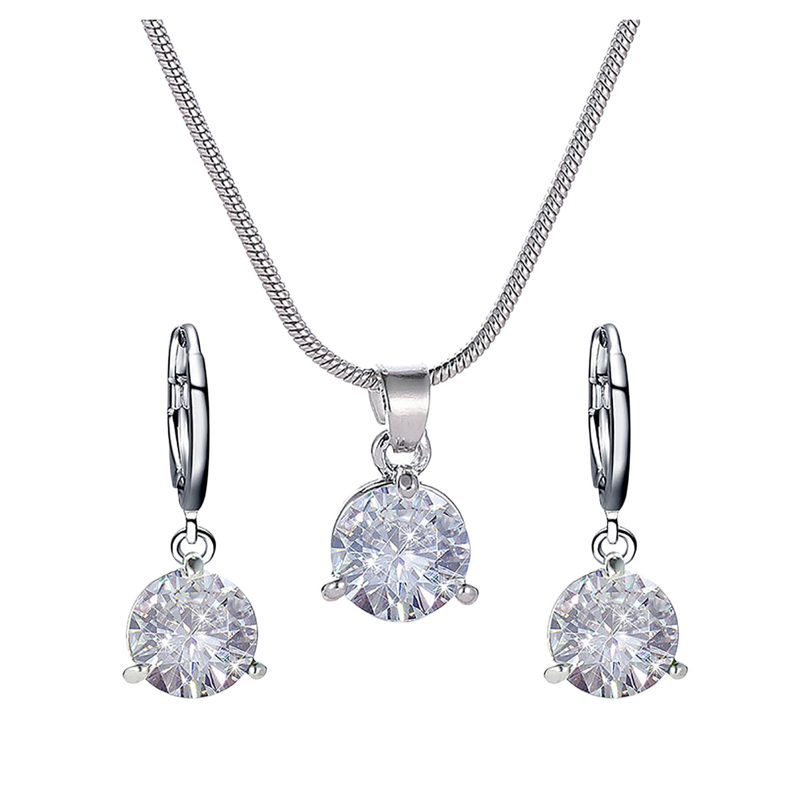 CFXNMZGR Jewelry Sets For Women Fashion Water Drop Necklace Pendant