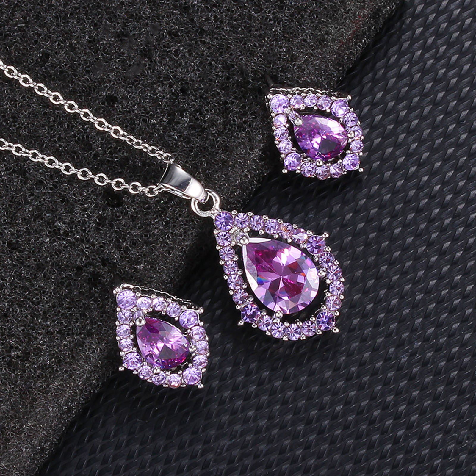 CFXNMZGR Jewelry Sets For Women Plated Copper Zircon Jewellry Water