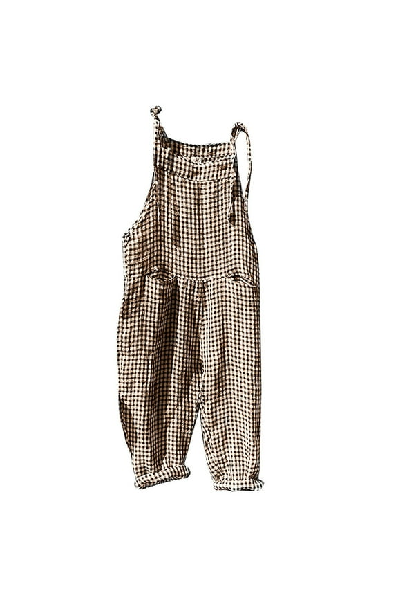 Jumpsuits for Women Fashion Bib Pants Overalls Baggy Rompers Jumpsuits with Pockets Casual Loose Bib Overall on Clearance