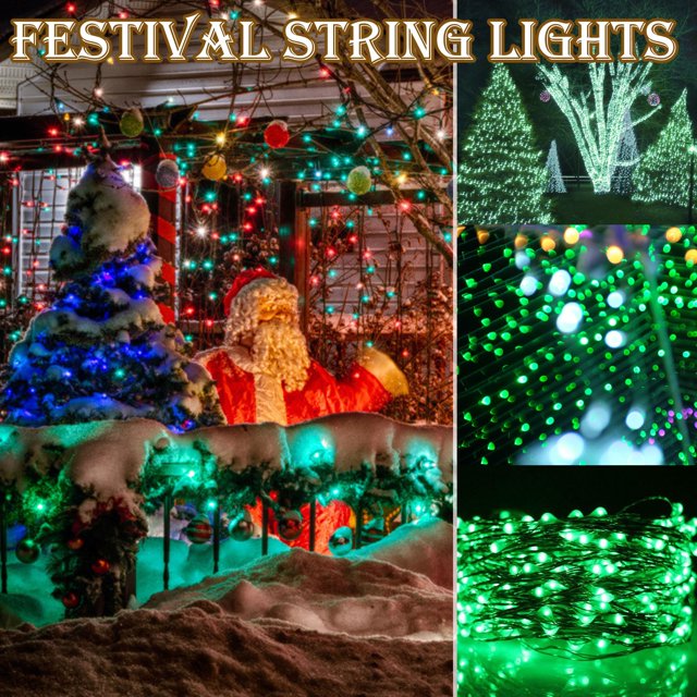 CFXNMZGR Led Light 3 M 30Led Cell Battery Powered Silver Copper Wire