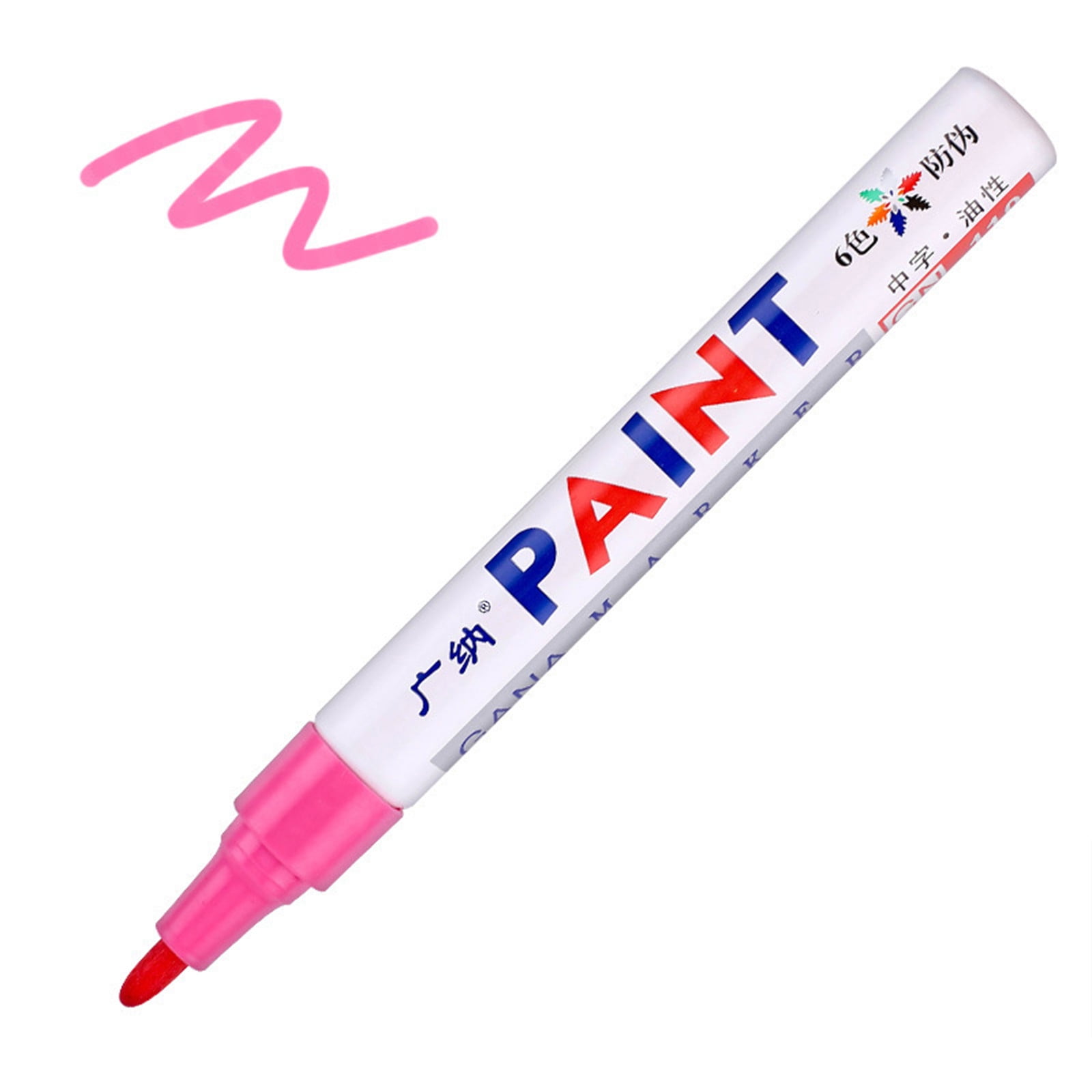 BEMLP Permanent Marker Pen Colorful Waterproof Metal Oilly Fill Paint For  School DIY Tyre Tire Tread CD Metal Paint Markers Tire pen 12 Colors for