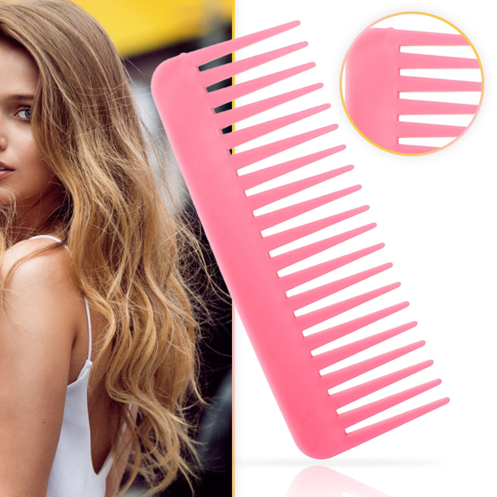 CFXNMZGR Pro Beauty Tools Hair Brush Hair Combing Comb, Wide Tooth Comb