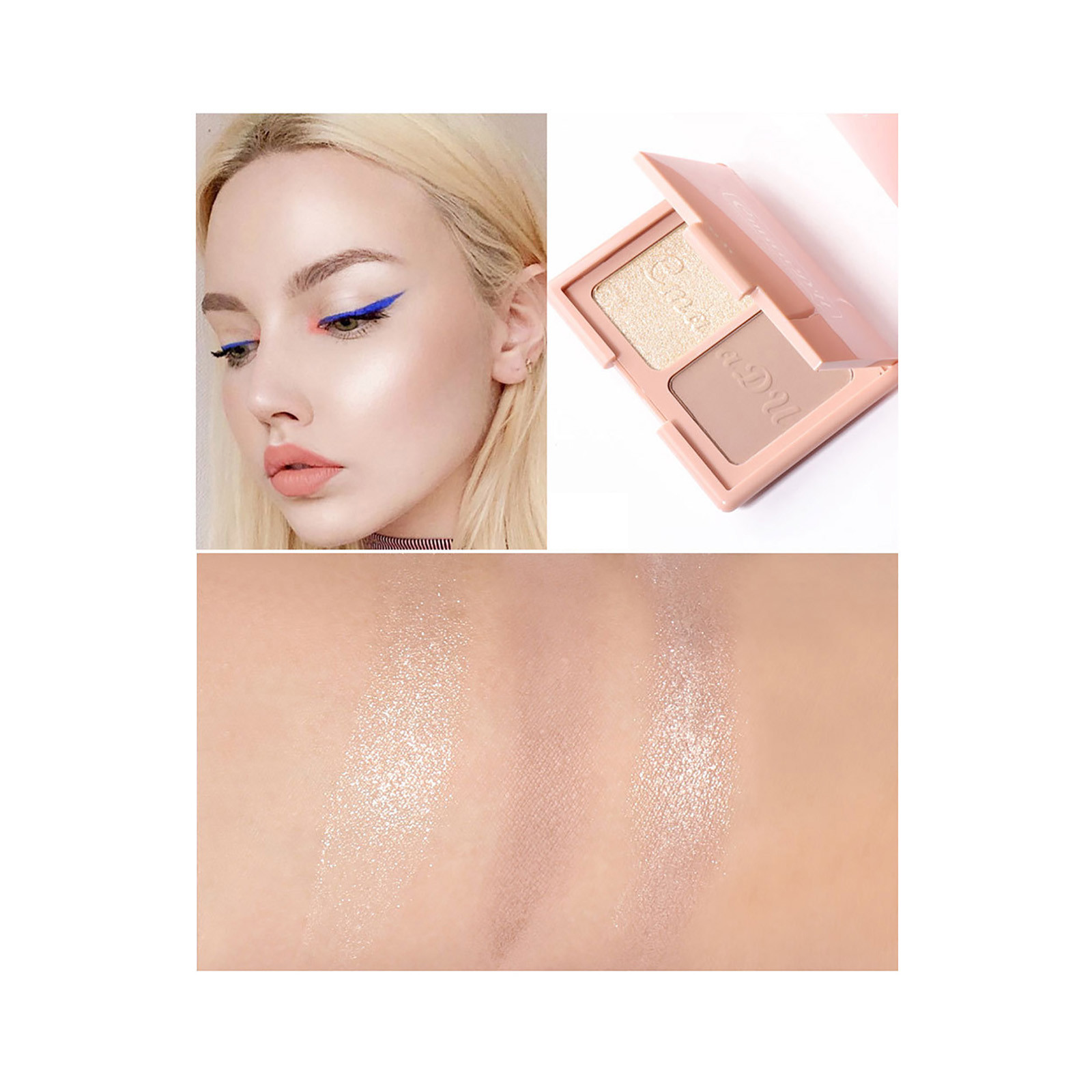 CFXNMZGR Pro Beauty Tools High Light Blushs Makeup Palettes Powder Red