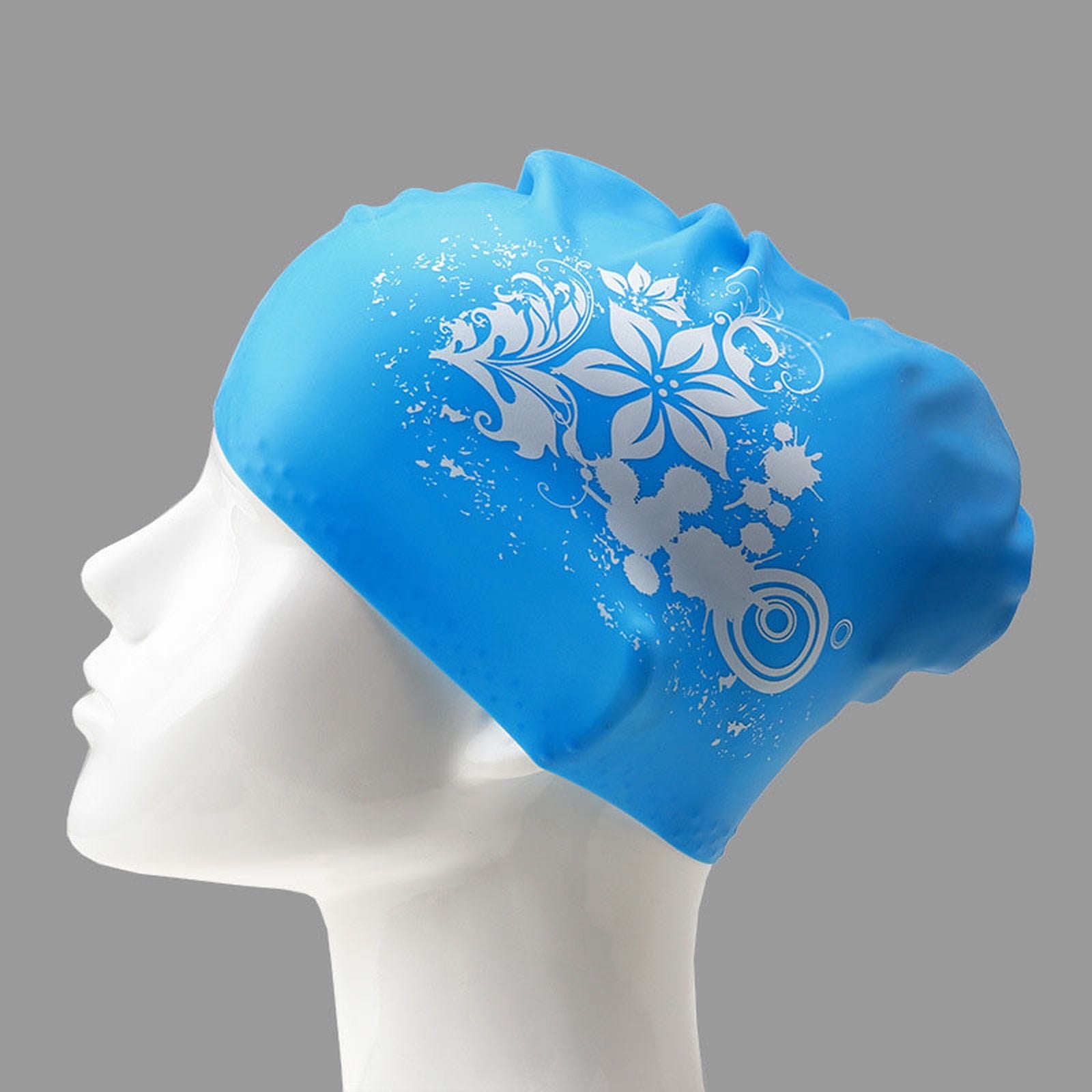 CFXNMZGR Swimming Women Silicone Swimming Cap High Elasticity Thick