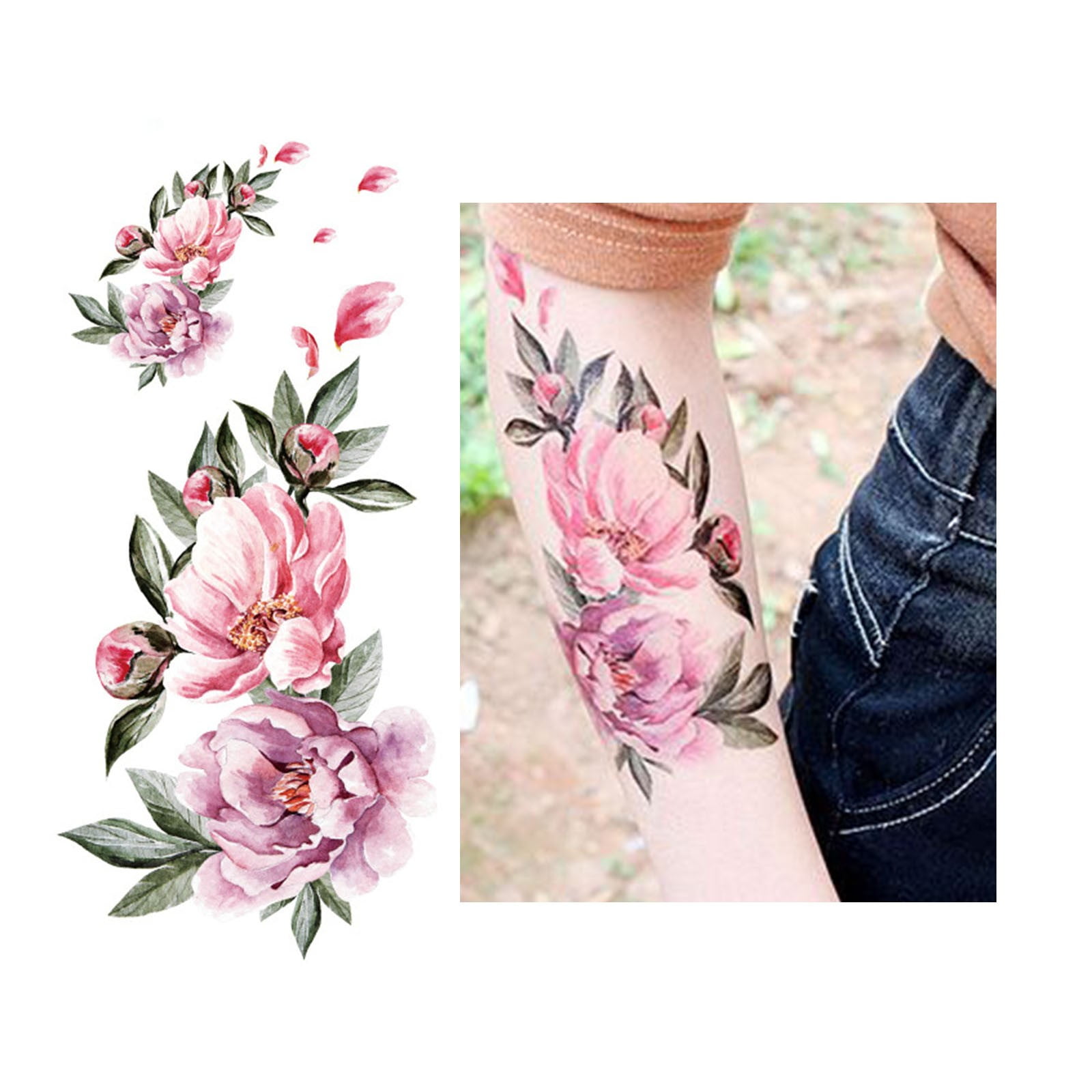 Pink Tattoo Flower Sticker!