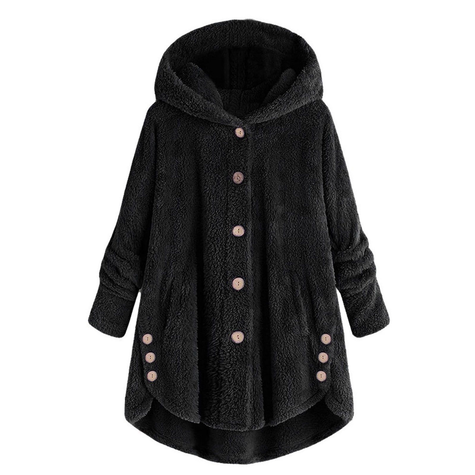 CFXNMZGR Winter Coats for Women Plus Size Coats Women Plus Size Button