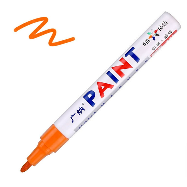 Gn 1pcs Oil-based Paint Metal Marker Pens Sharpie 3.0mm Gold