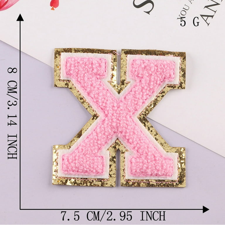 Cfxnmzgr Office Supplies Cloth Embroidery Accessories Letter Embroidery Clothing Label Towel Computer Sticker Embroidery Cloth Embroidery English