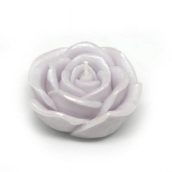 CFZ-073-0 3 in. Rose Floating Candles,Purple - 12 Piece per Box