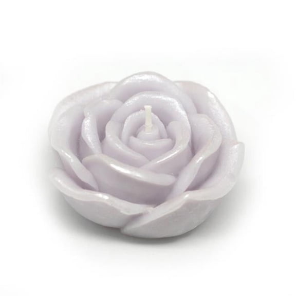 CFZ-073-12 3 in. Rose Floating Candles, Purple - 144 Piece