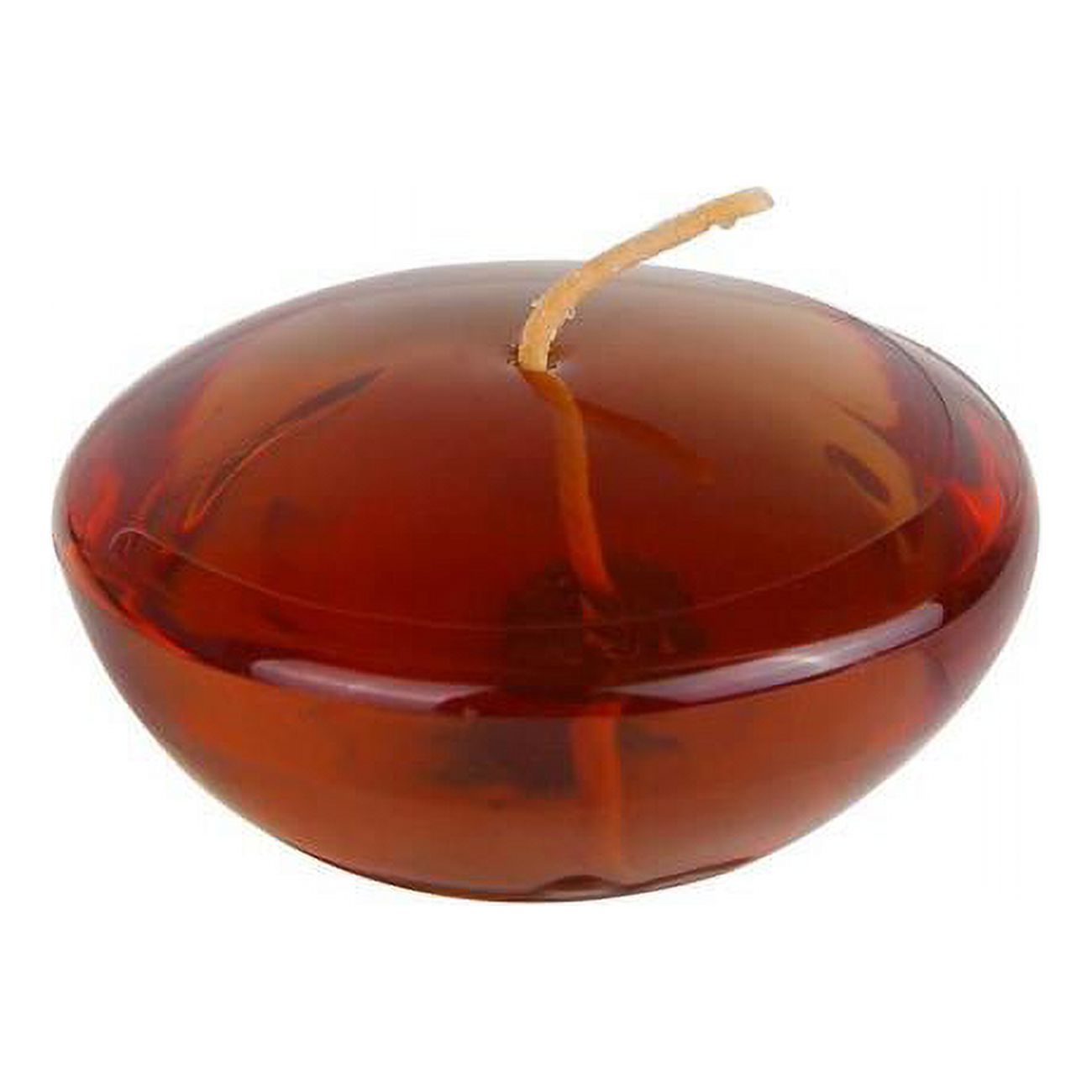 CFZ112120 3 in. Clear Gel Floating Candles, Brown 72 Piece