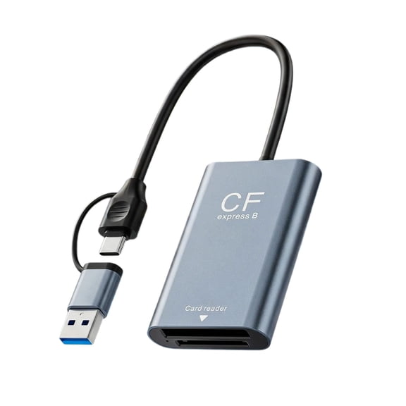 CFe Card Reader with USB Type C and USB-A Host Access, Support for Three Specified Camera Card Standards and Capacities Reaching 2 Terabytes