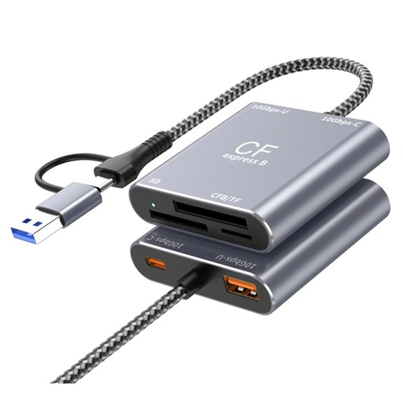 CFexpress 3in1 TypeA SD TF High Speed Card Reader USB3.2 Gen2 10Gbps USB-C Hub B