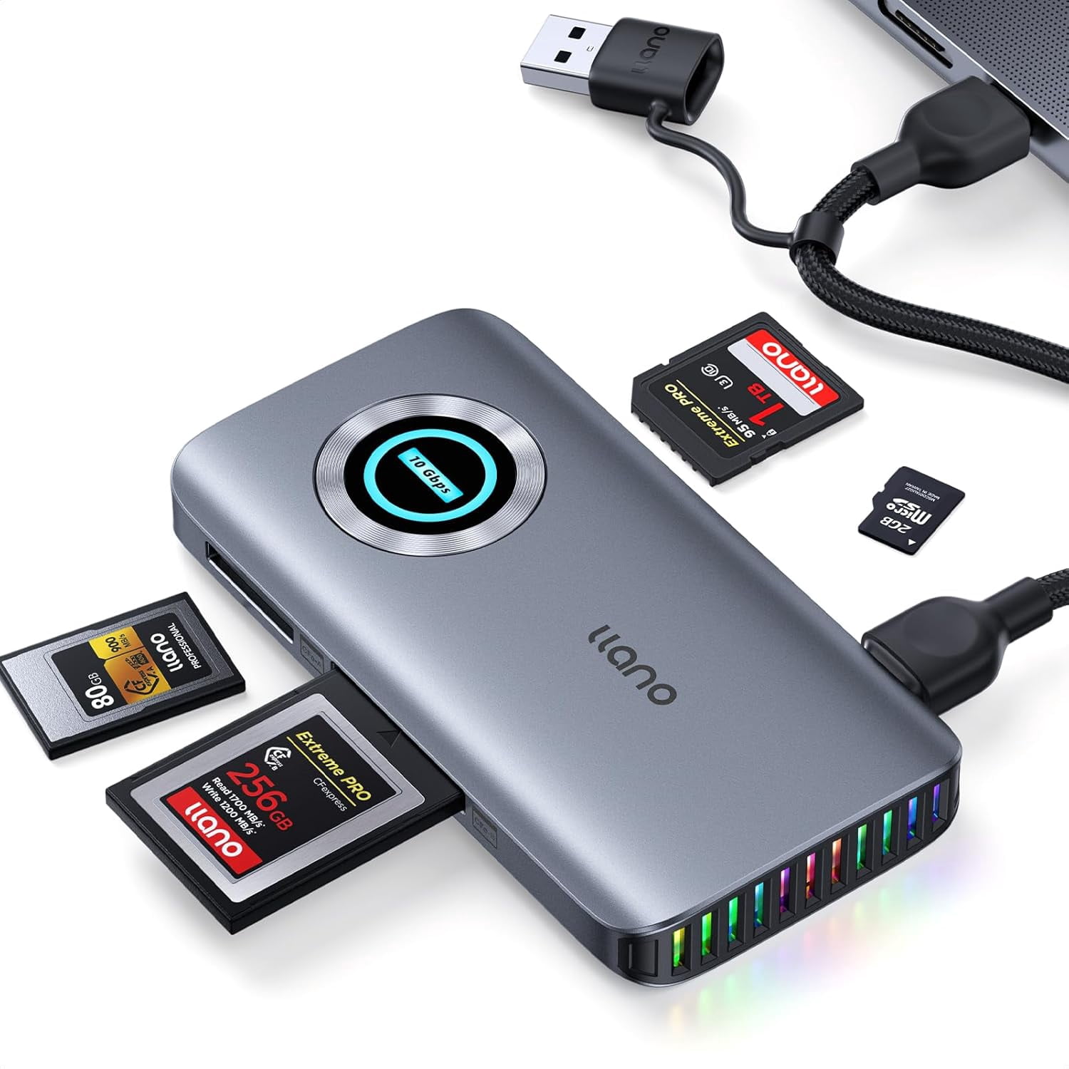 CFexpress Type A/B Card Reader, USB 3.2 Gen 2 (10Gbps) Reader, 4 in 1 ...