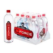CForce Bottled Water, Naturally Alkaline Artesian Spring Water, 33.8 oz (1 Lt) Plastic Bottles (12 Pack)