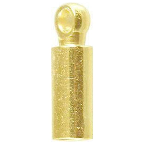 CG-184-2MM 18K Gold Overlay Crimp & Cord Tube