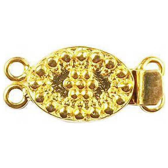 CG-379 18K Gold Overlay Multi Strand Clasp With 2 Hole