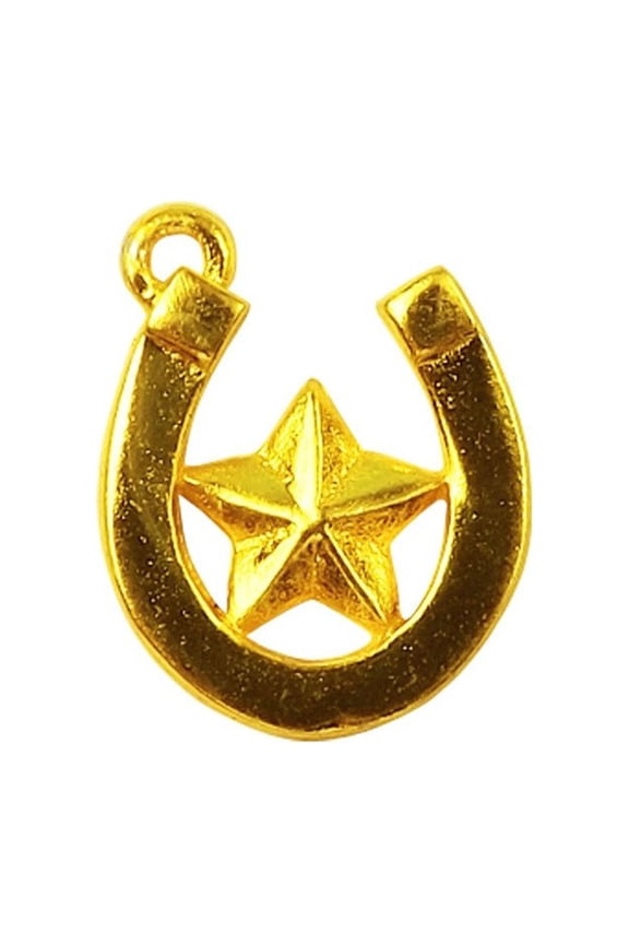 CG-431 18K Gold Overlay Small Peace Charm
