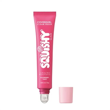 COVERGIRL Clean Fresh Squishy Glaze™ Lip Butter Balm, 100 Raspberry Twist, 0.50 fl oz