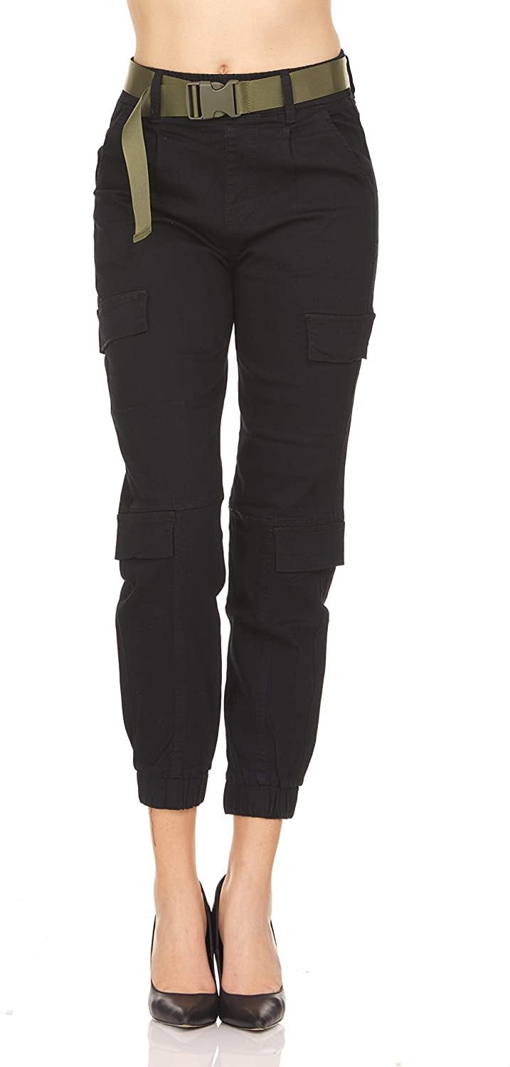 CG JEANS Baggy fit Cargo Jogger Pants with Seat Belt Style