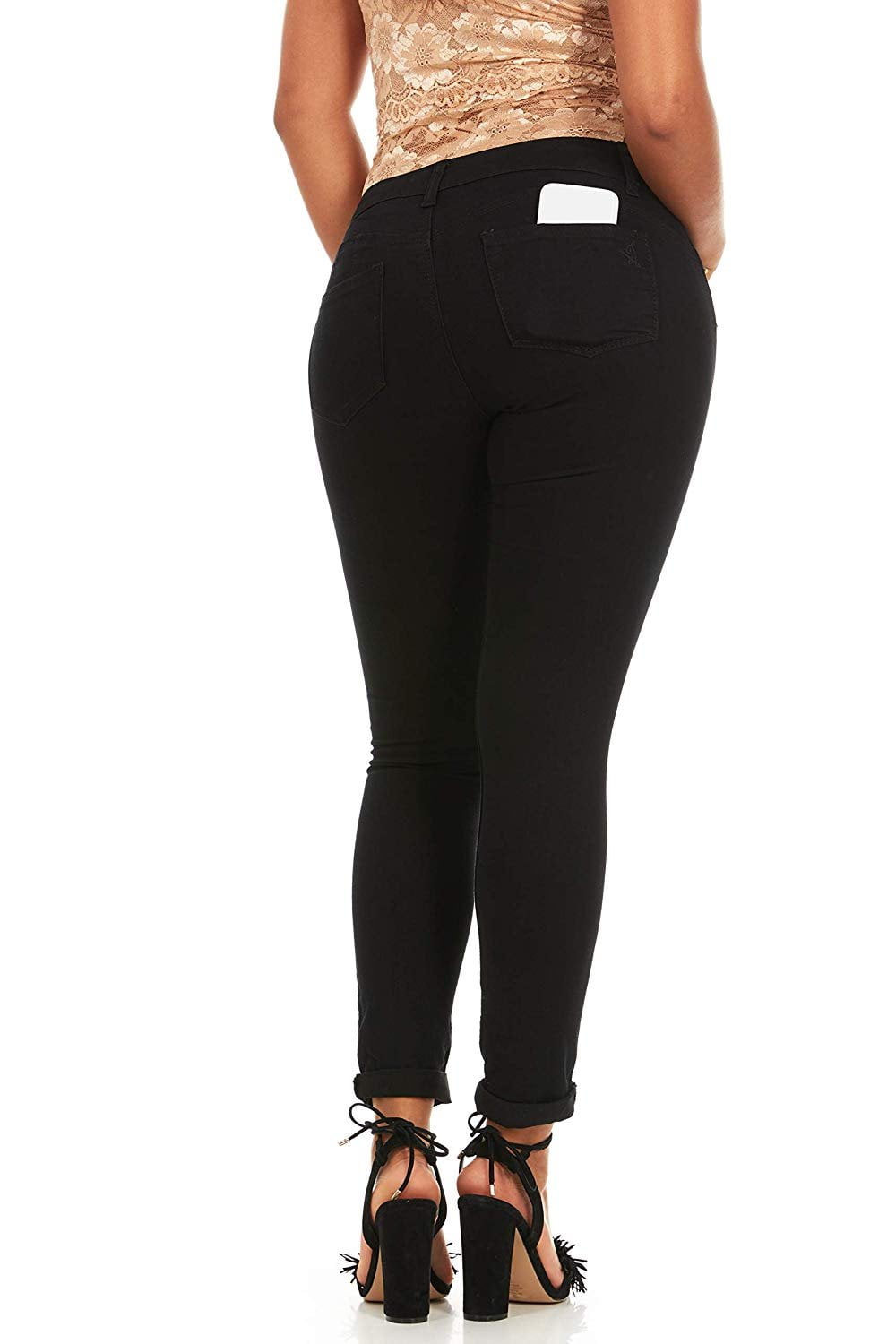 Girls Slim Fit Black Denim Jeans