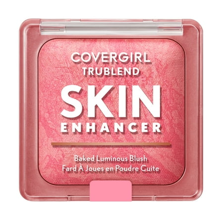 COVERGIRL TruBlend Skin Enhancer Baked Luminous Blush, 400 Please Please Pink, 0.28oz