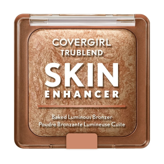 COVERGIRL TruBlend Skin Enhancer Baked Luminous Bronzer, 300 Honey Bun, 0.28oz