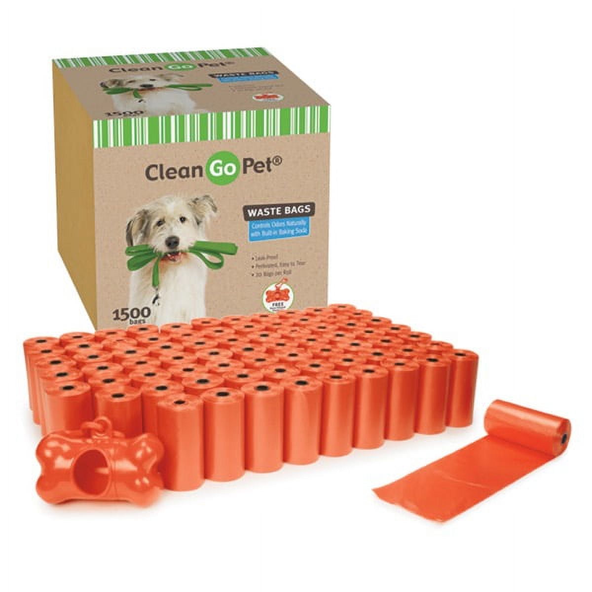 Clean Go Pet Waste Bag Super Ct 75 Pieces Orange