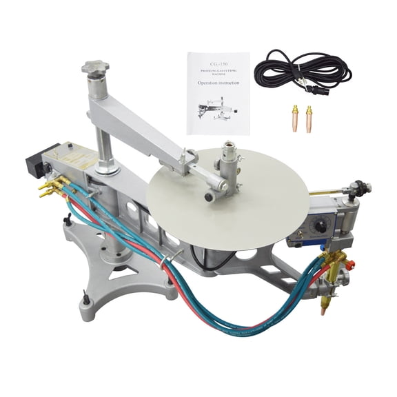 CG2-150 Profiling Gas Cutting Machine Copying Metal Shapes Flame Cutter 110V Cutting Thickness 0.2"-3.9"
