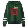 thumbnail image 1 of CG5 Lonely King Logo Pullover Hoodies Pocketless Parallel Bars Sleeve Streetwear Sweatshirts, 1 of 6