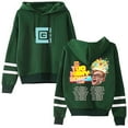 thumbnail image 1 of CG5 Merch Too Many Songs Tour Hoodie Unisex Pocketless Double Bar Sleeve Sweatshirt Fashion Pullover,2XL,Green, 1 of 2