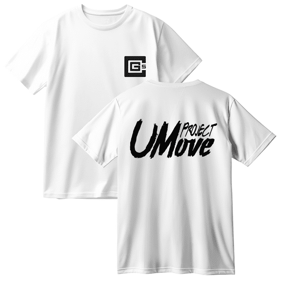CG5 Project U Move Cotton T-shirt Women Men Short Sleeve Crewneck Casual Streetwear Tee