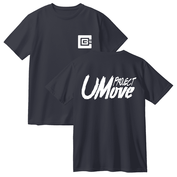 CG5 Project U Move Cotton T-shirt Women Men Short Sleeve Crewneck Casual Streetwear Tee