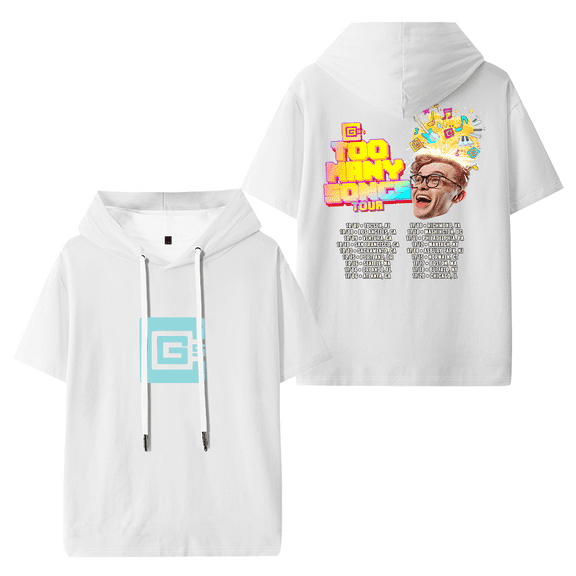 CG5 Too Many Songs Tour Hooded T-shirt Women Men Short Sleeve Tee Casual Fashion Tops
