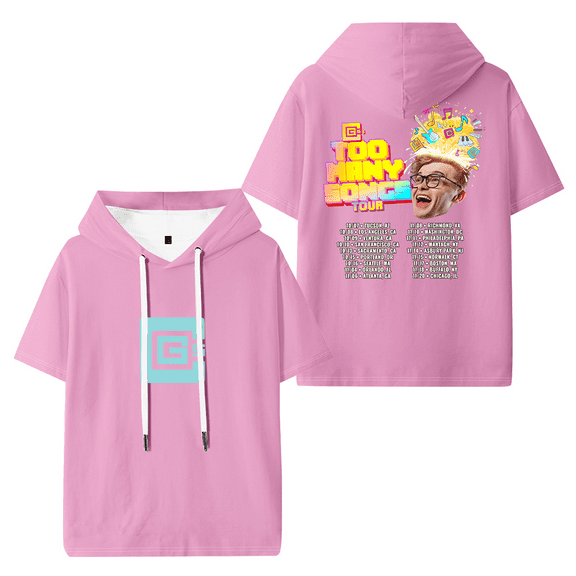 CG5 Too Many Songs Tour Hooded T-shirt Women Men Short Sleeve Tee Casual Fashion Tops